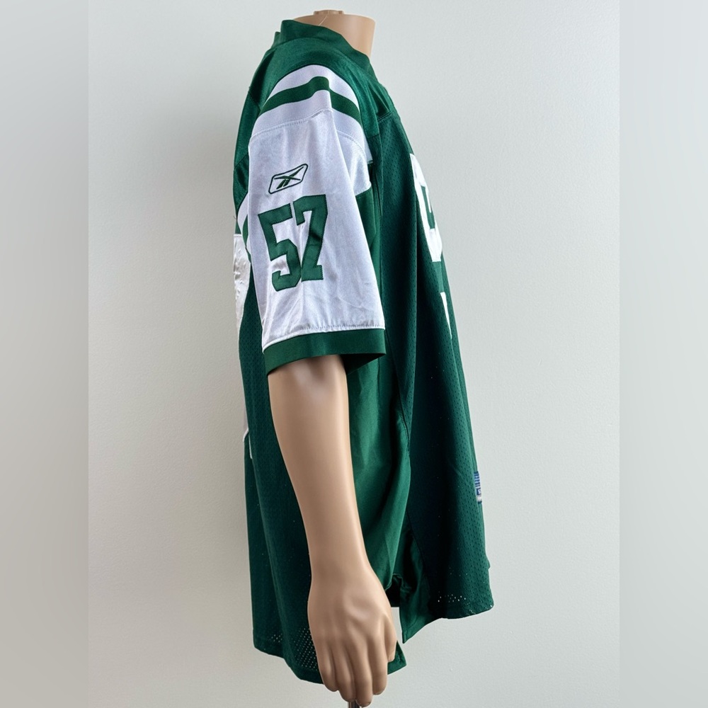Reebok New York Jets Bart Scott #57 Stitched Jersey, Size 52, Green/White - Picture 4 of 15